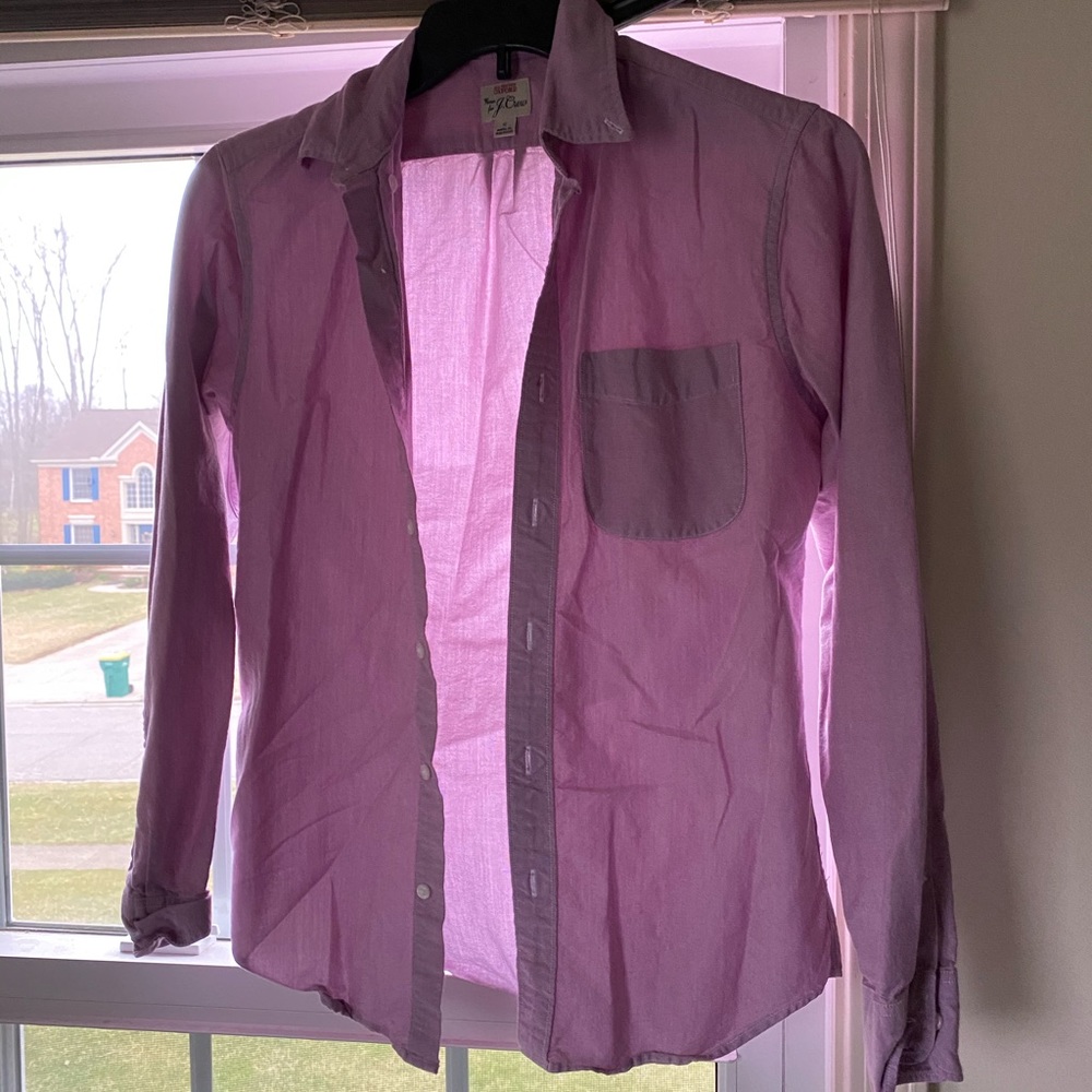 Jcrew oxford purple small
